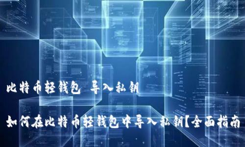 比特币轻钱包 导入私钥

如何在比特币轻钱包中导入私钥？全面指南