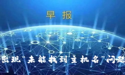 TP钱包转账出现“未能找到主机名”问题的解决办法